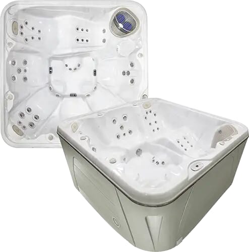 Hydropool Serenity 6900 — 6-7 person hot tub with a lounger