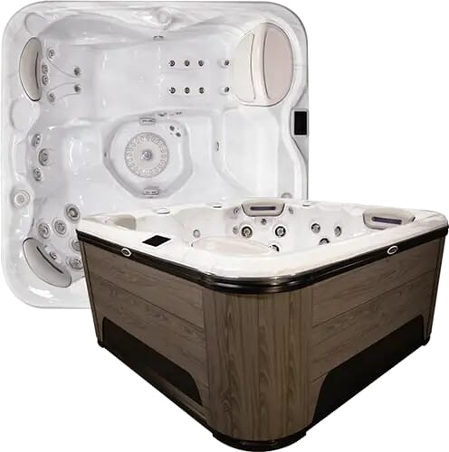 Hydropool Signature 579 Gold hot tub — 4 seats plus a lounger