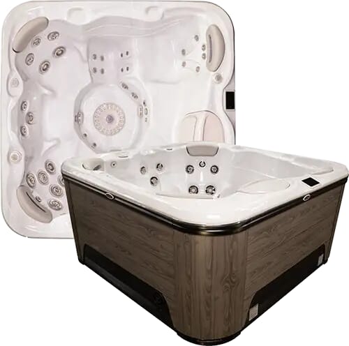 Hydropool Signature 655 Gold hot tub — 5 seats plus s-shaped immersion lounger