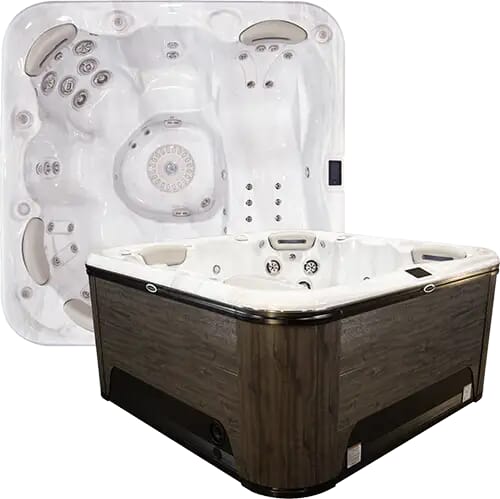 Hydropool Signature 679 Gold hot tub — 5 seats plus a lounger