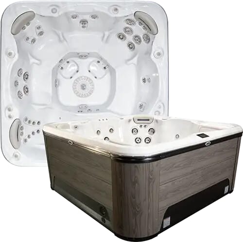 Hydropool Signature 779 Platinum hot tub — 7 seats with a lounger