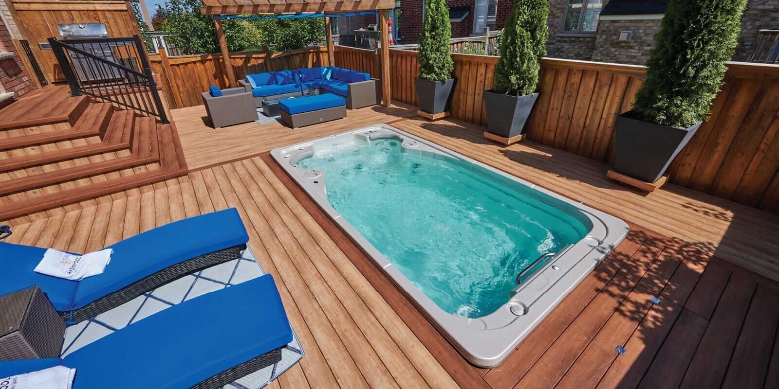 Hydropool AquaTrainer 14AX — 14ft fitness swim spa with Self-Cleaning technology