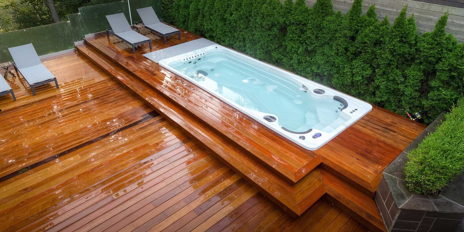 Hydropool AquaTrainer 17AX — 17ft endless swim spa with V-Twin swim jets