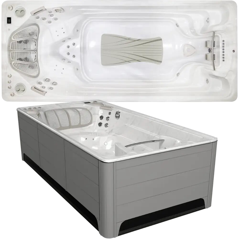 Hydropool Executive Trainer 19EX swim spa — 19ft Self-Cleaning with patented Current Collector