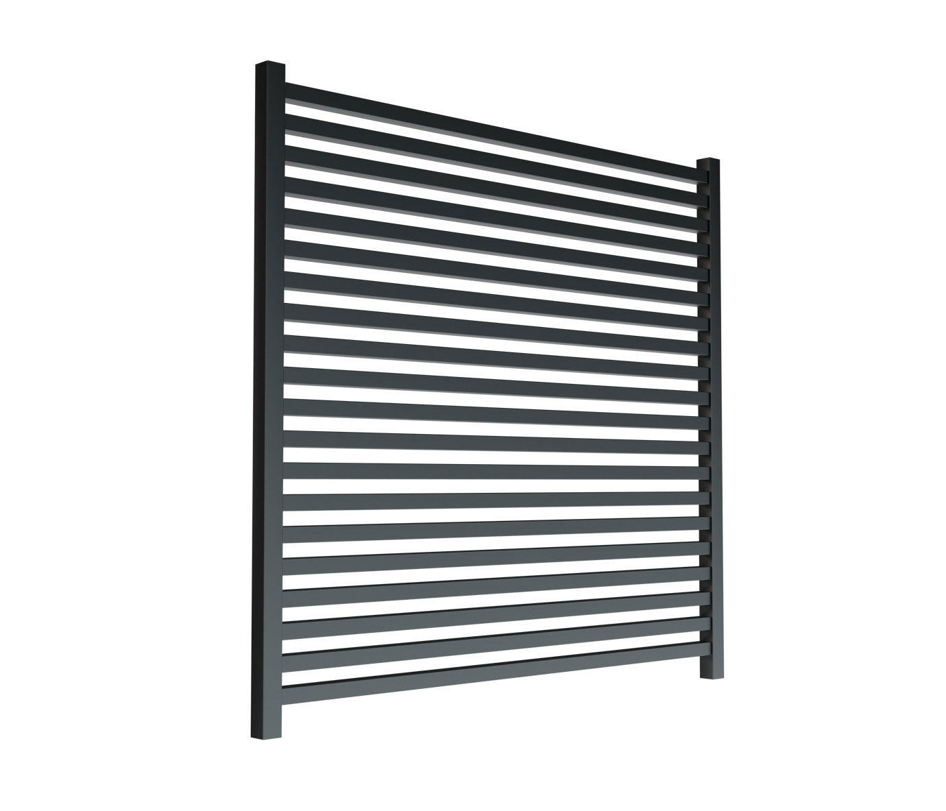 10-foot slat wall in stone