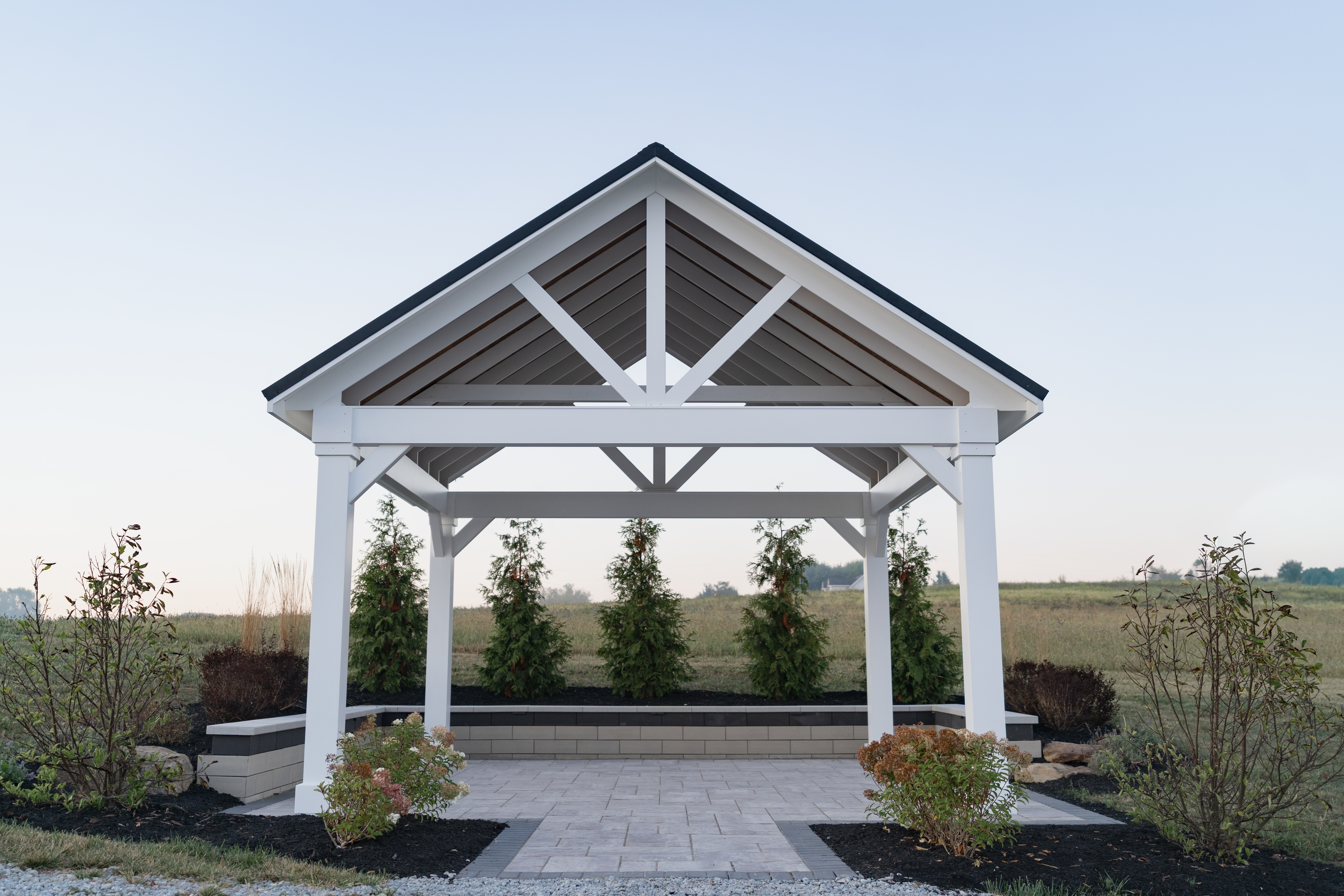 Berlin Gardens Wellington Cellular PVC pavilion in white